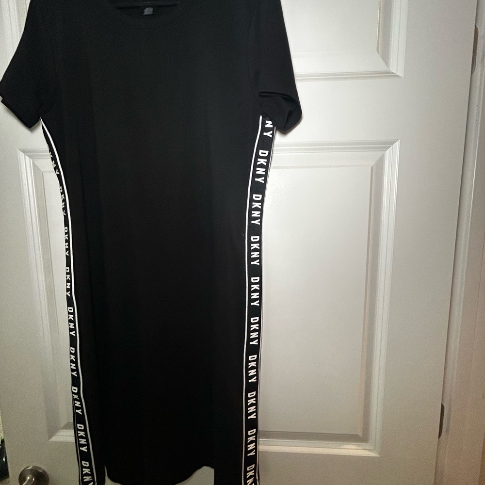 DKNY Black Casual T Shirt Dress
